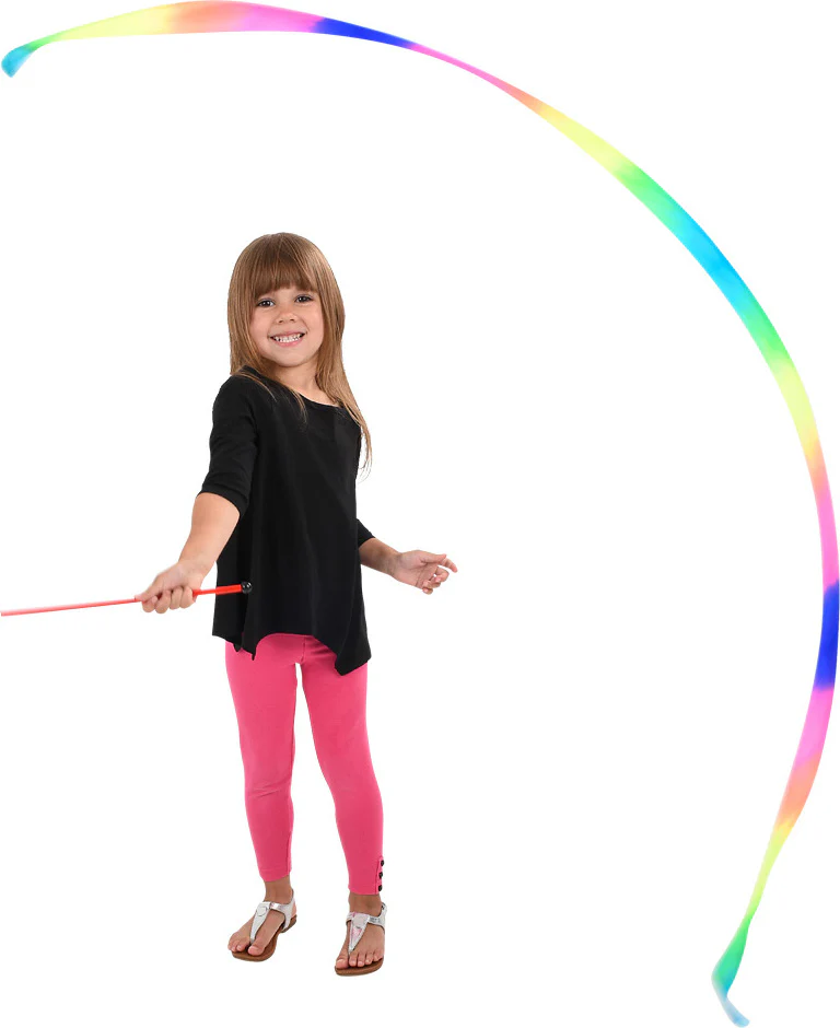11.75" Rainbow Ribbon Wand - Image 3