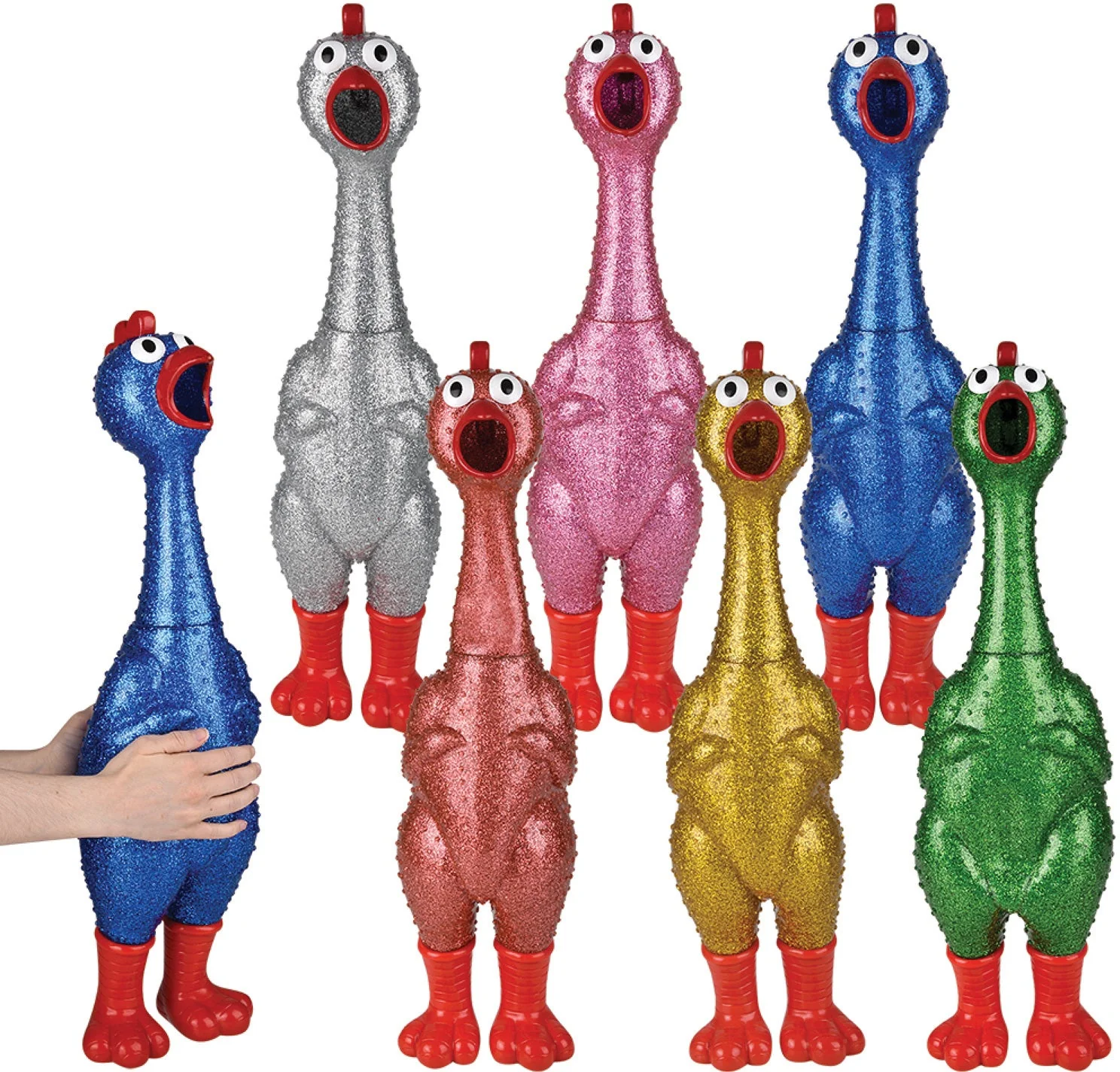 Giant Sparkle Rubber Chicken - Image 3