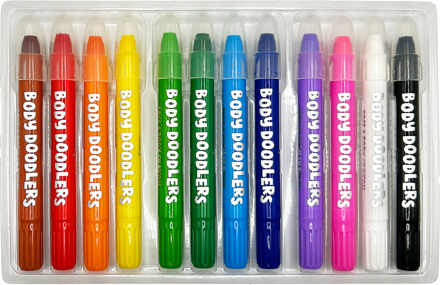 Body Doodlers 12 Face & Body Crayons - Image 2