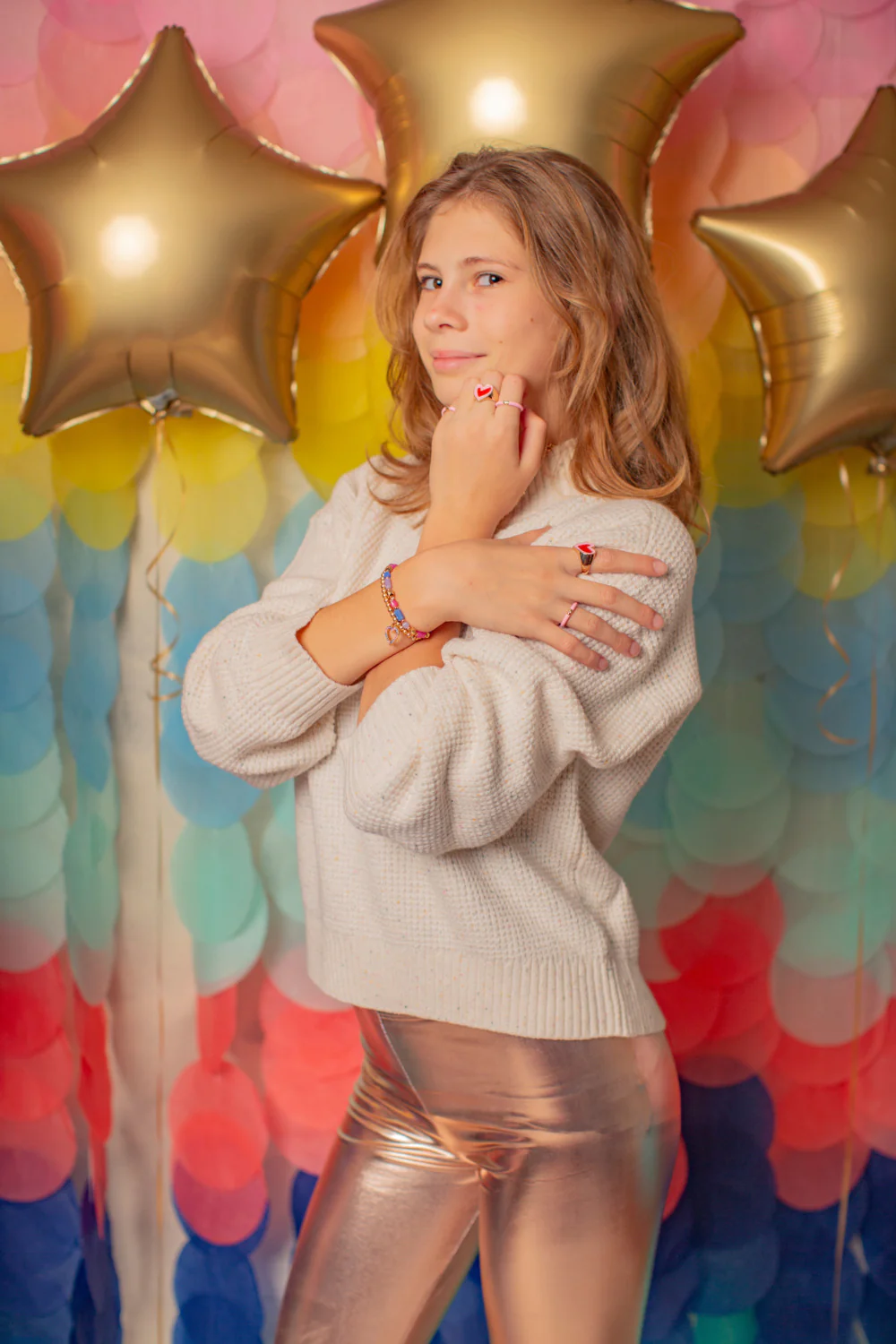 Boutique Chic Heart of Gold Bracelet - Image 3