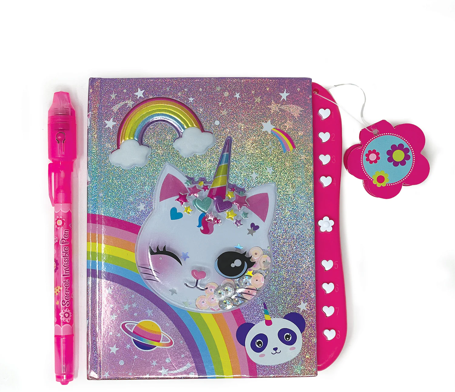 Caticorn 2-in-1 Secret Message Pen & Journal Set - Image 4