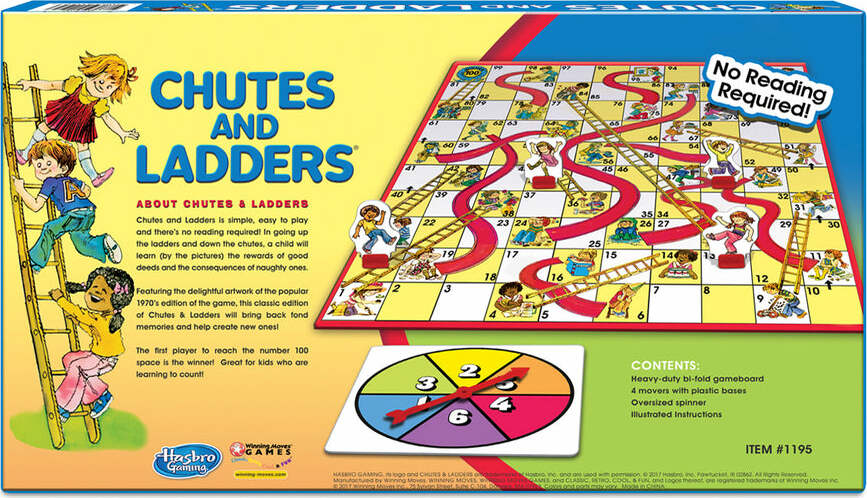 Classic Chutes and Ladders Board Game - Image 4