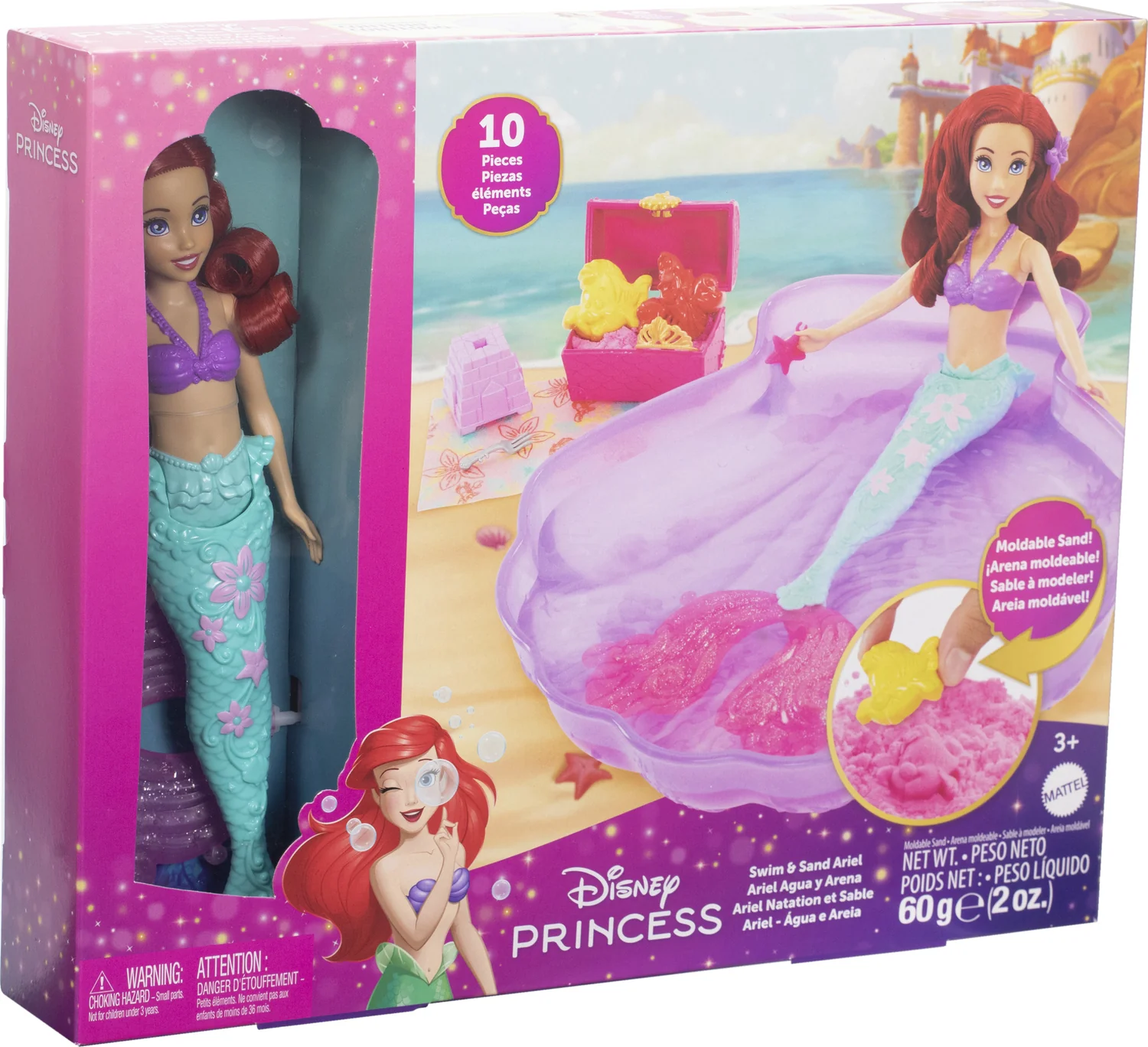 Disney Princess Sand and Swim Ariel Fashion Doll - Image 2