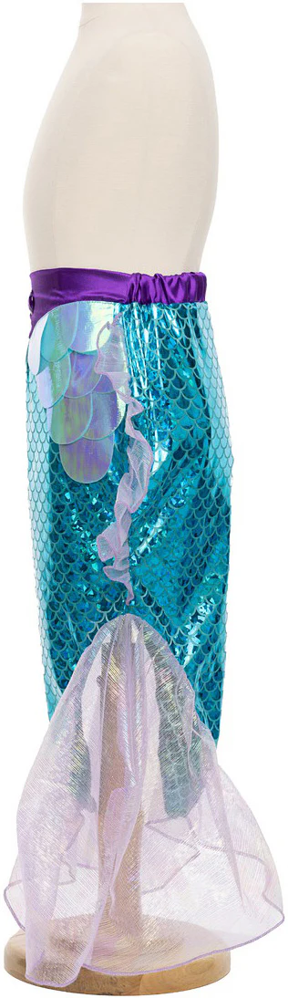 Great Pretenders Mermaid Glimmer Skirt with Tiara, Lilac/Blue, Size 5-6 - Image 4