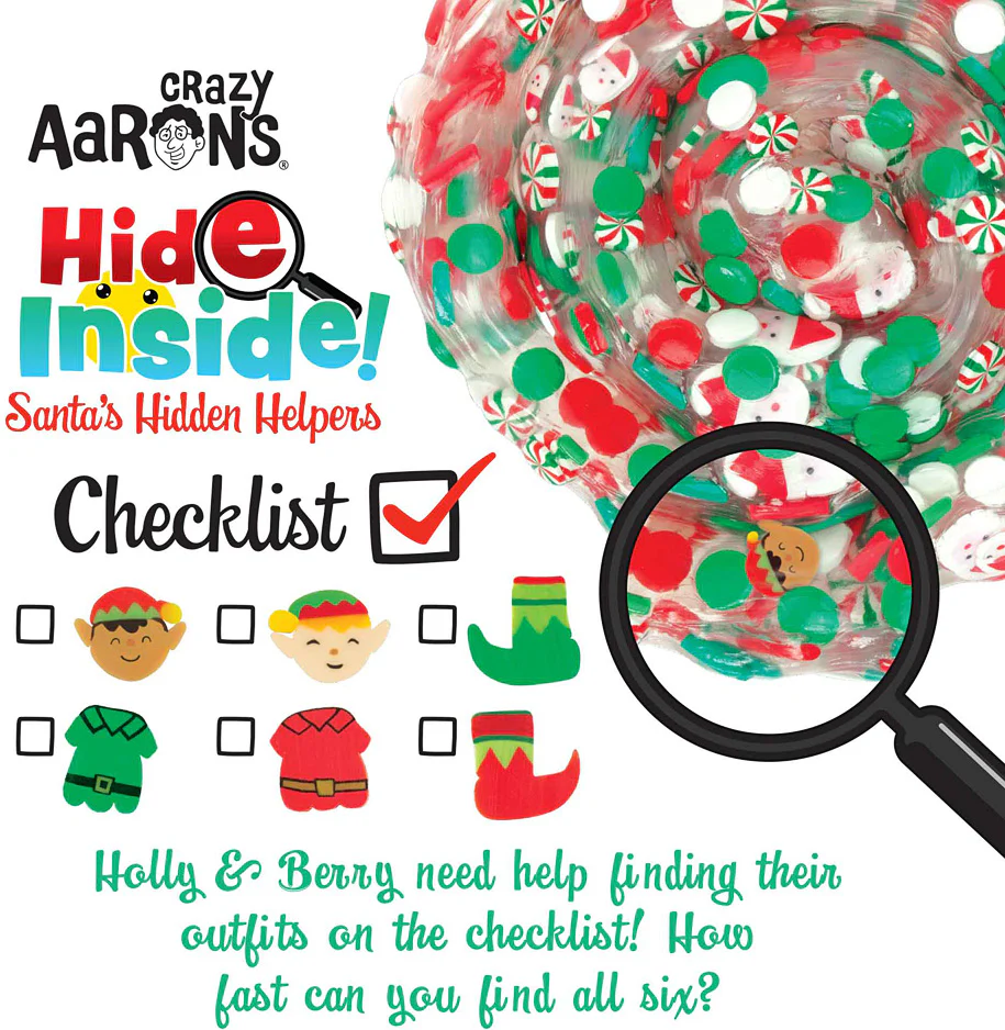 Hide Inside! Santas Hidden Helpers Thinking Putty - Image 4