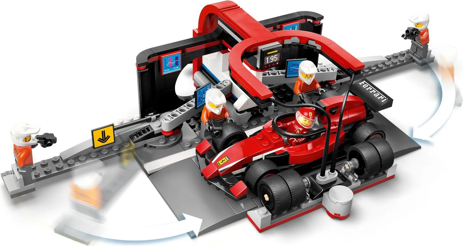 LEGO City Formula 1: F1® Pit Stop & Pit Crew with Ferrari Car - Image 4