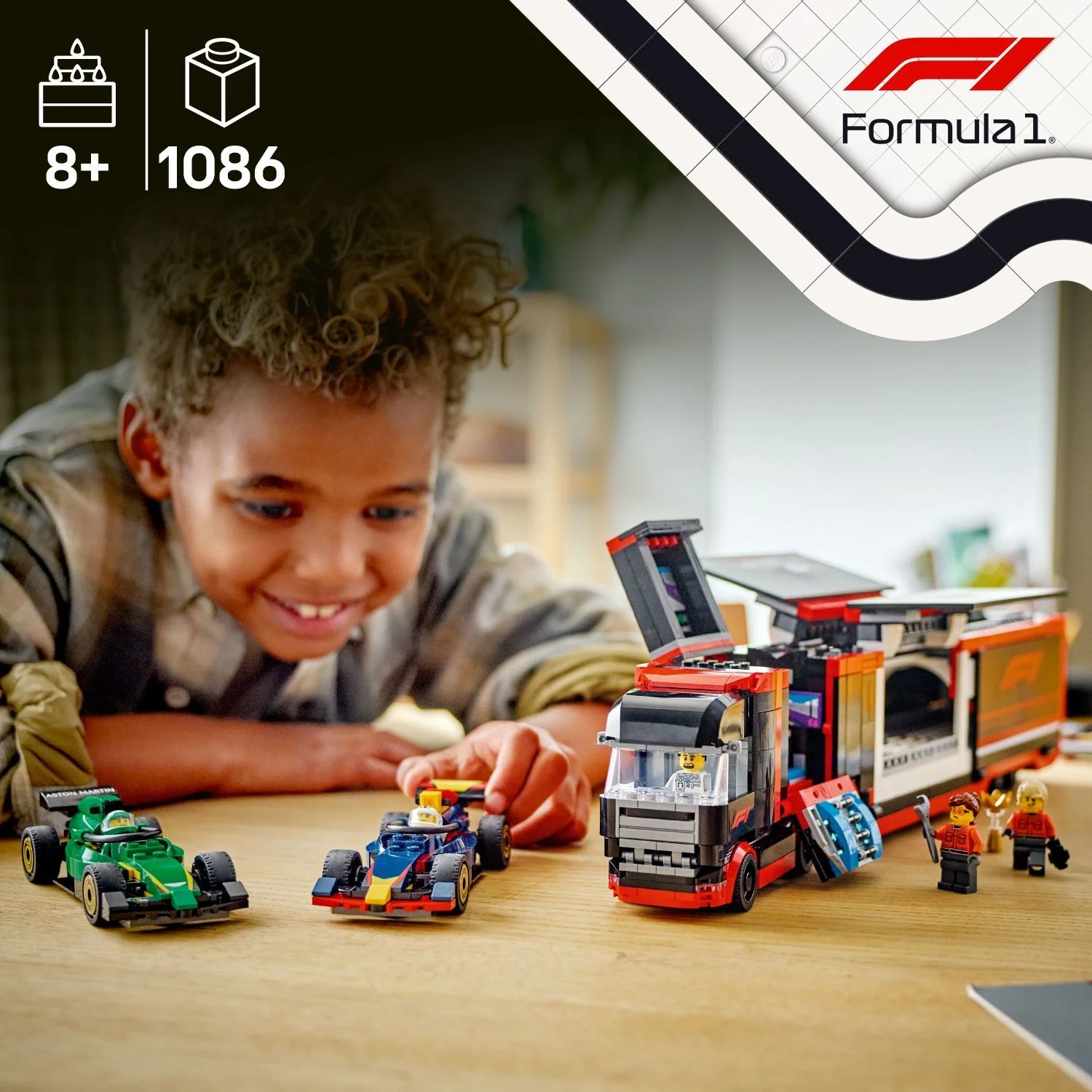 LEGO City Formula 1: F1® Truck with RB20 & AMR24 F1® Cars - Image 3