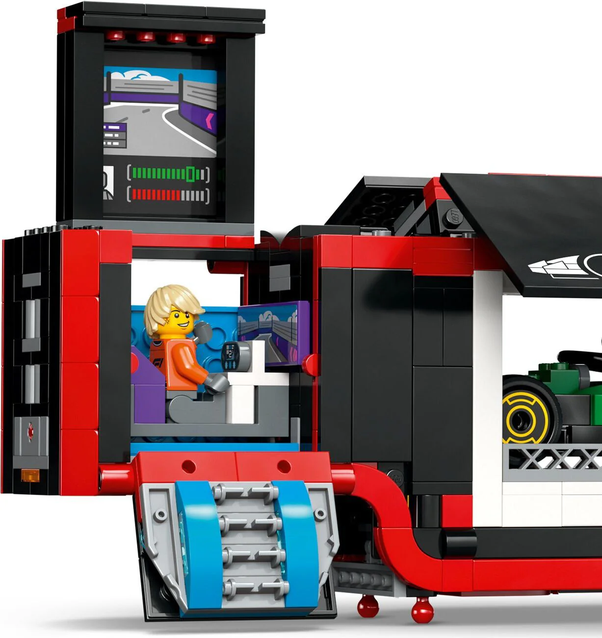 LEGO City Formula 1: F1® Truck with RB20 & AMR24 F1® Cars - Image 6
