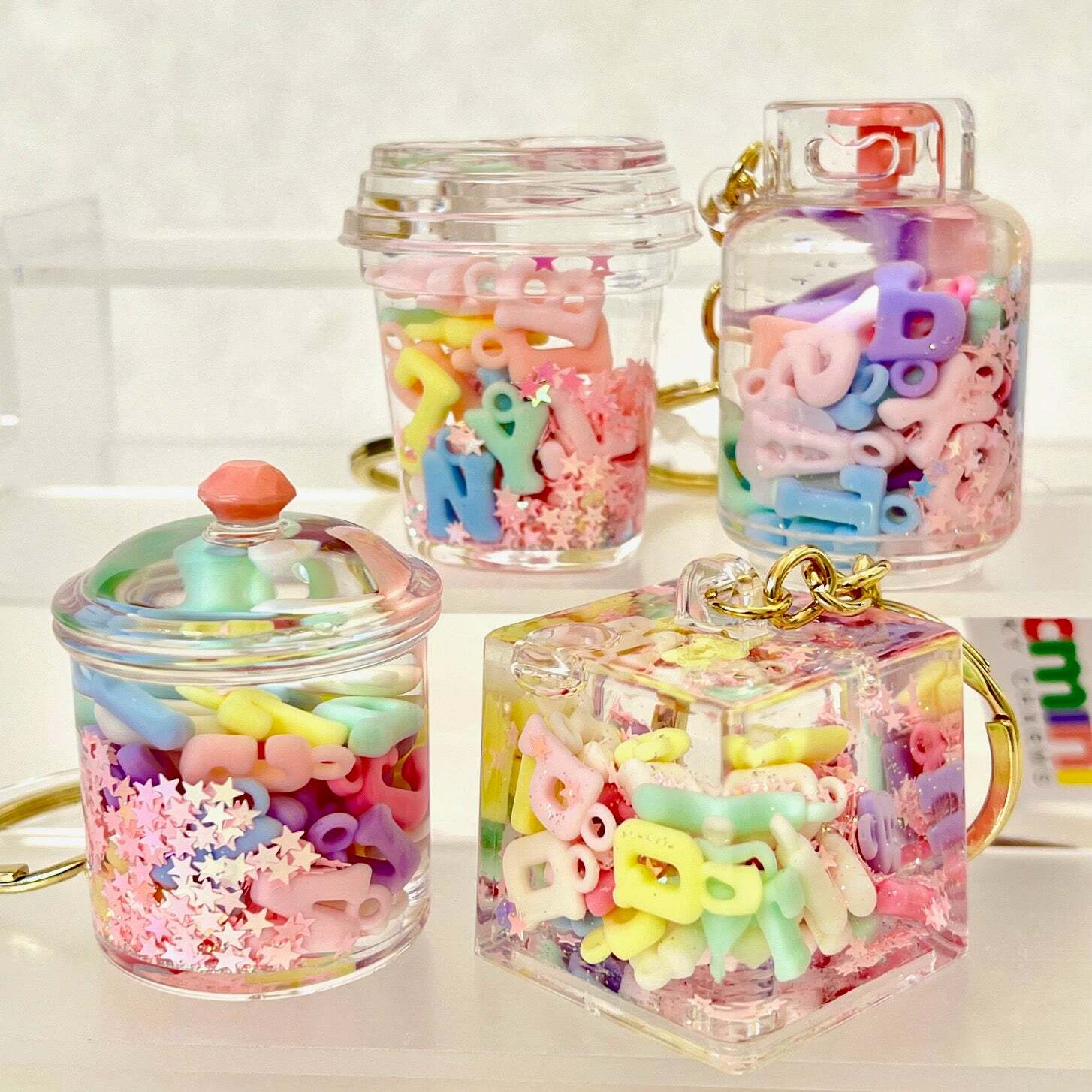 Letter Floaty Key Charm (assorted) - Image 3