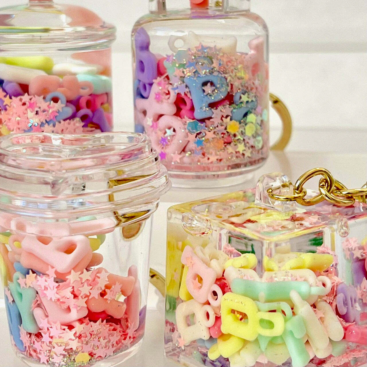 Letter Floaty Key Charm (assorted) - Image 4