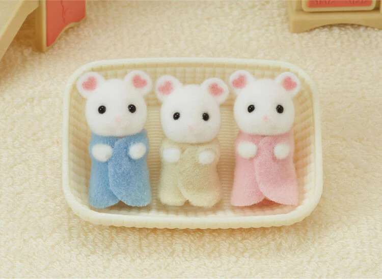 Marshmallow Mouse Triplets - Image 3