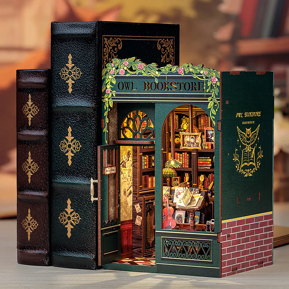 Owl Bookstore DIY Book Nook Kit - Image 4
