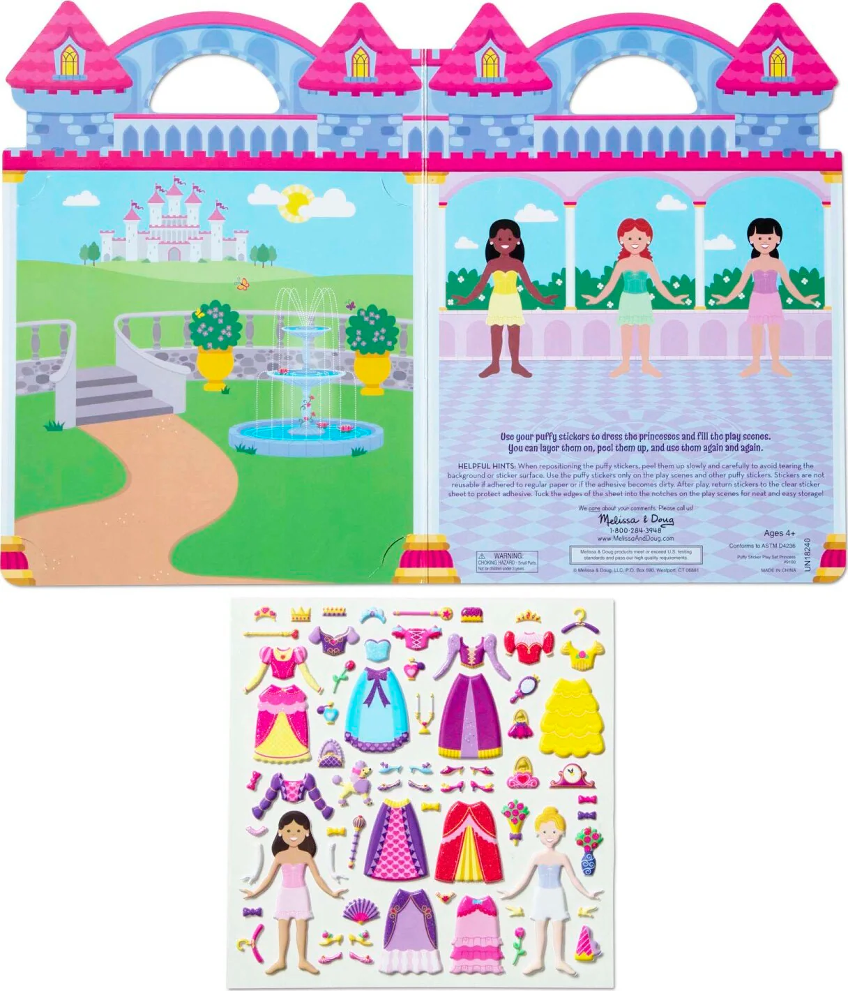 Puffy Stickers Play Set: Princess - Image 4
