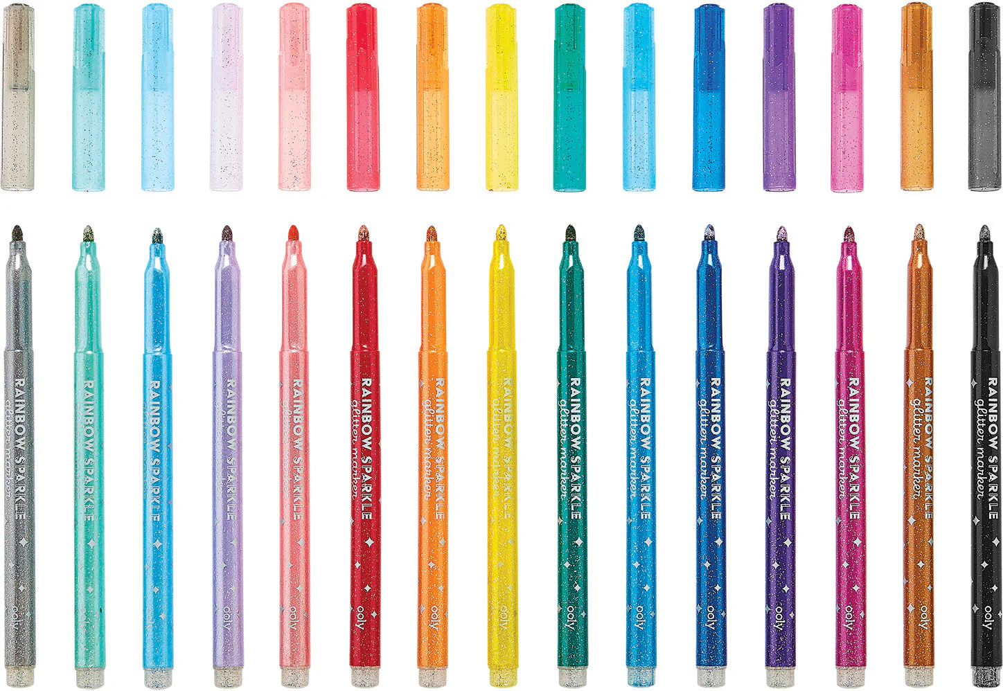 OOLY Rainbow Sparkle Glitter Markers - Image 3