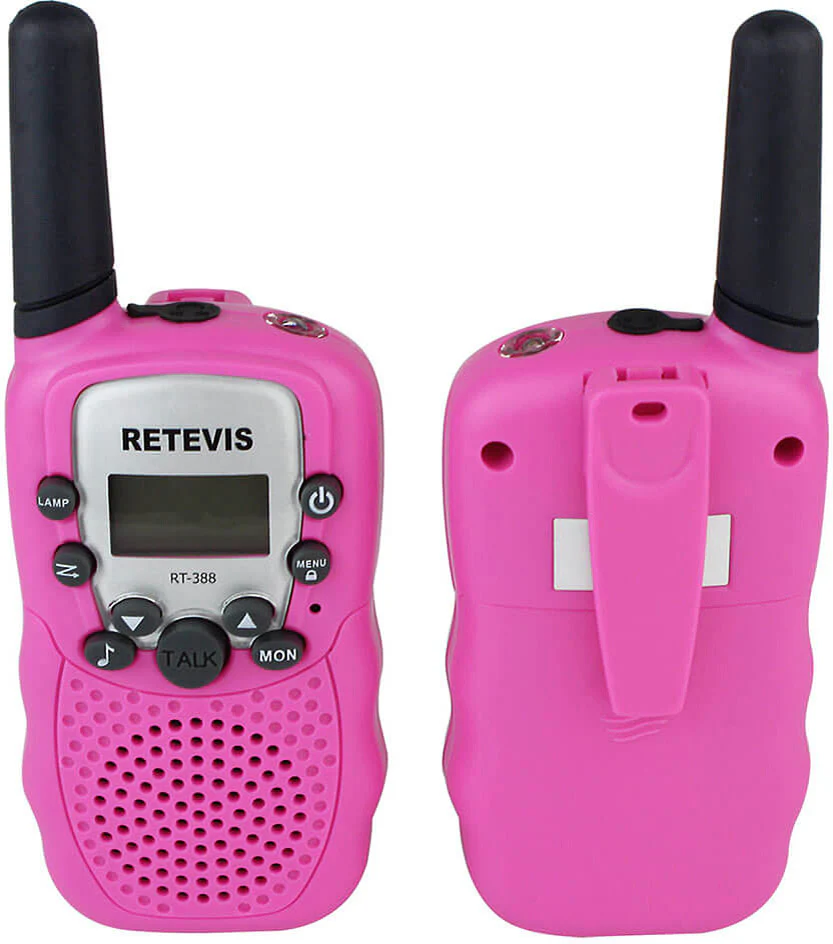 Retevis RT388 2 pcs Kids Walkie Talkies with Flashlight - Pink - Image 4