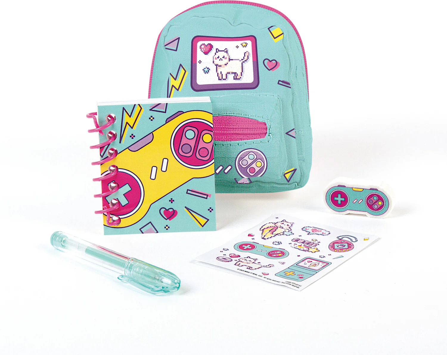 Retro Gamer Mini Backpacks with Stationery - Image 3