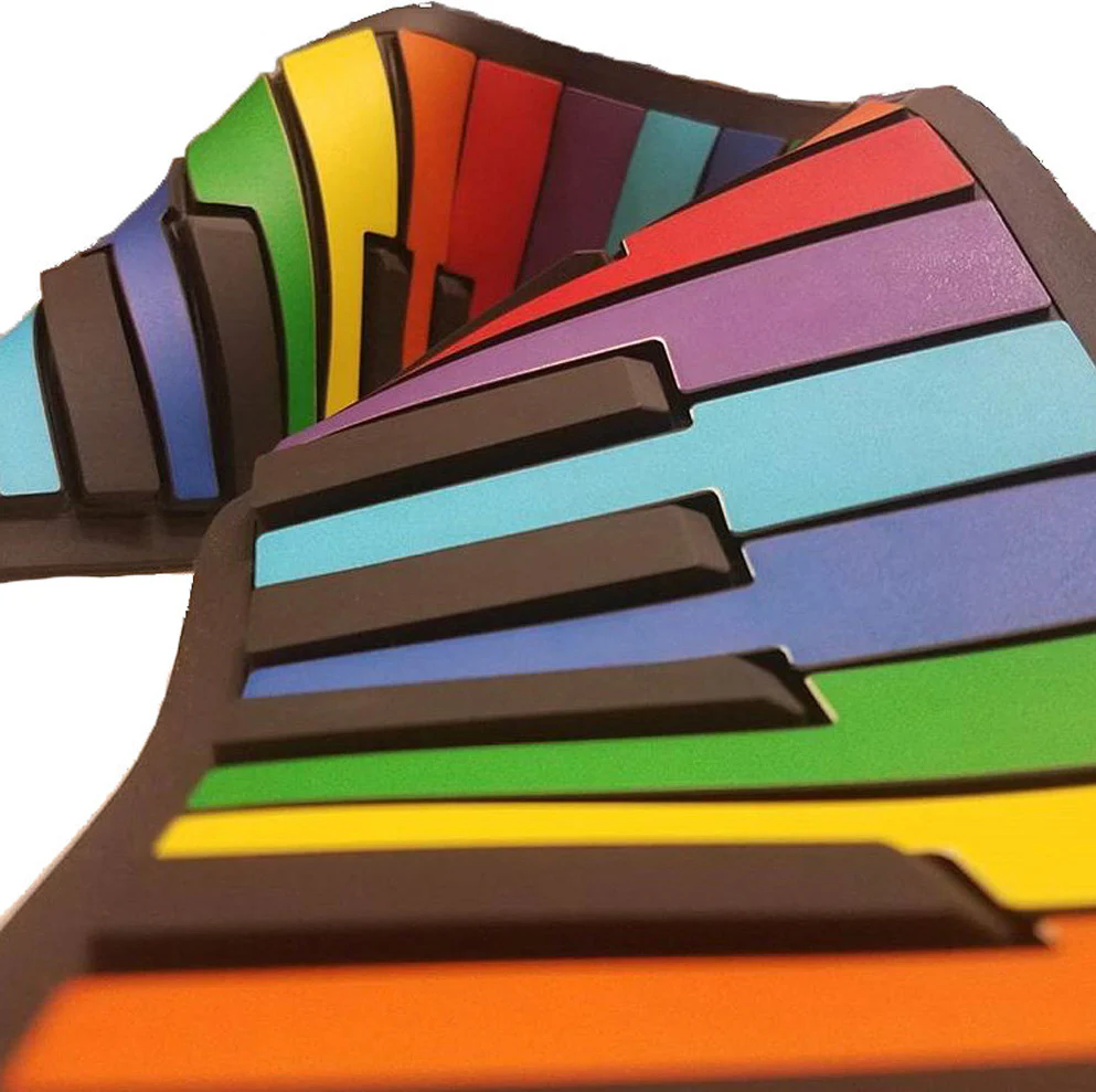 Rock N Roll It! Rainbow Piano - Image 3