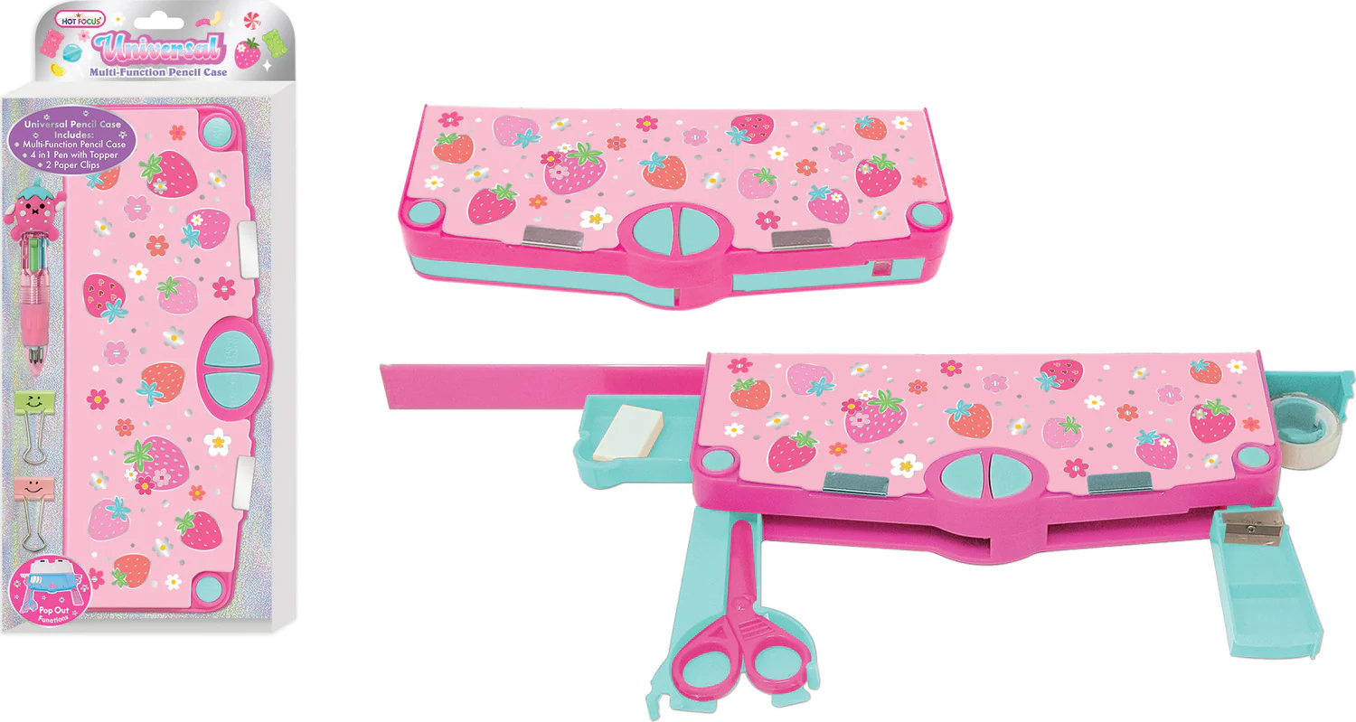 Strawberry Multi Function Pencil Case