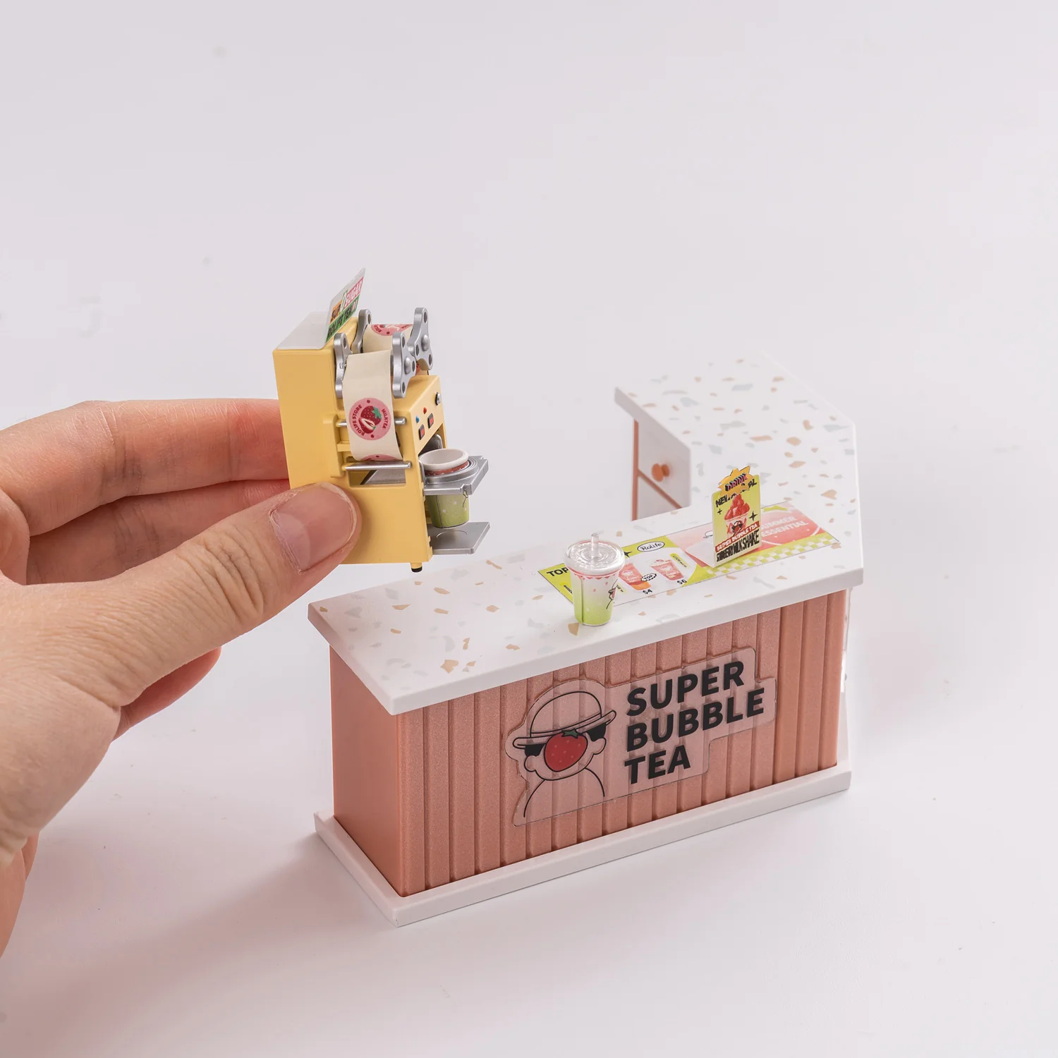 Super Creator Double Joy Bubble Tea DIY Miniature House Kit - Image 6