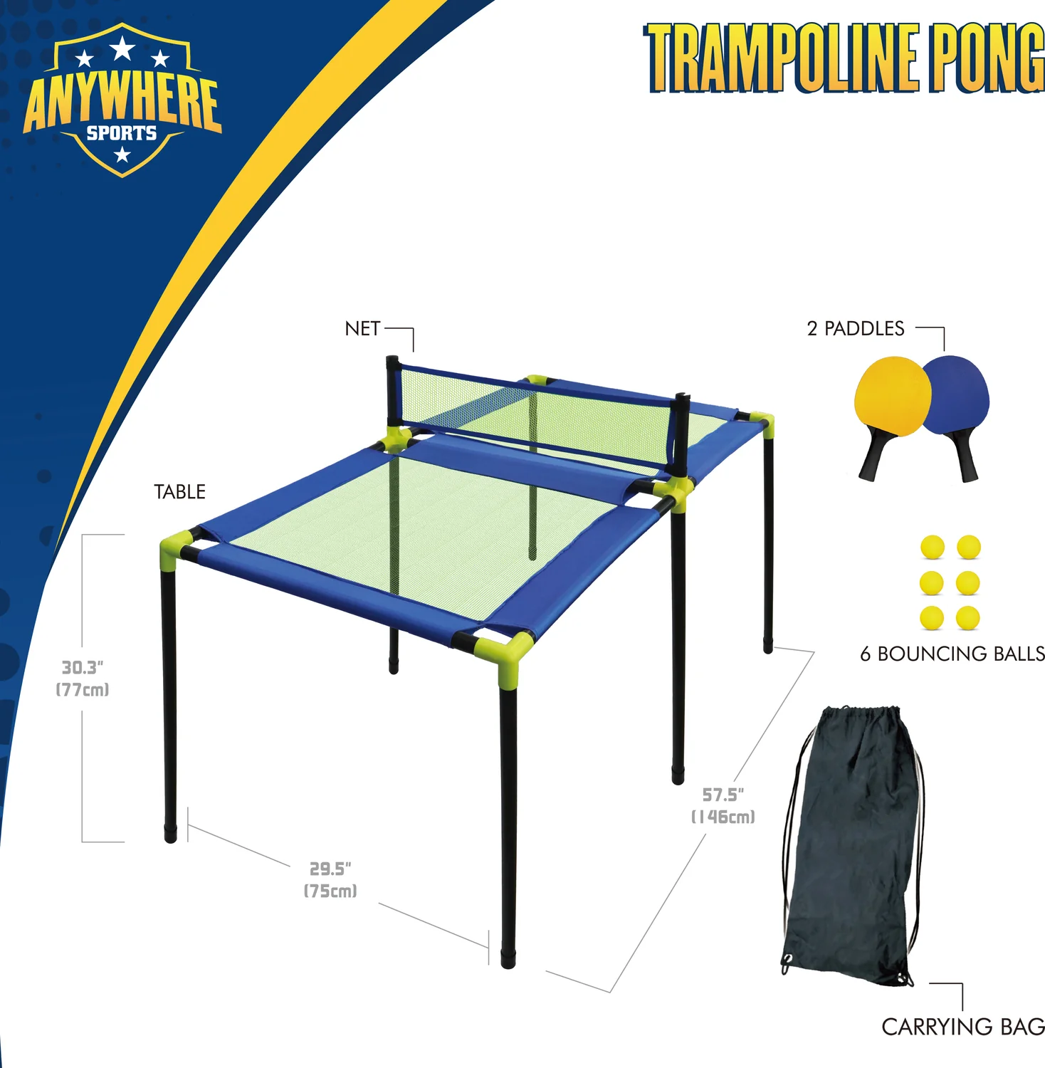 Trampoline Pong - Table Tennis Set - Image 3