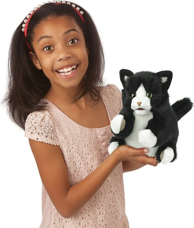 Tuxedo Kitten Hand Puppet - Image 3